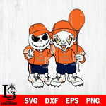 Chicago Bears Jack Skellington And Pennywise Football Svg Eps Dxf Png File, Digital Download, Instant Download