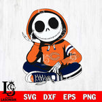 Chicago Bears Jack Skellington halloween Svg Eps Dxf Png File, Digital Download, Instant Download