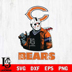 Chicago Bears Jason Voorhees 10 Svg Eps Dxf Png File, Digital Download