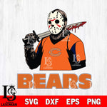 Chicago Bears Jason Voorhees 11 Svg Eps Dxf Png File, Digital Download