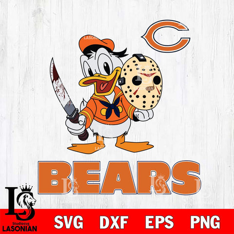 Chicago Bears Jason Voorhees 12 Svg Eps Dxf Png File, Digital Download