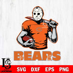 Chicago Bears Jason Voorhees 9 Svg Eps Dxf Png File, Digital Download