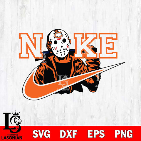 Chicago Bears Jason Voorhees Nike Svg Eps Dxf Png File, Digital Download, Instant Download