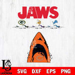 Chicago Bears Jaws Eat Packers, Vikings, Lions Svg Eps Dxf Png File, Digital Download, Instant Download