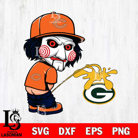 Chicago Bears Jigsaw Piss On Green Bay Packers Svg Eps Dxf Png File, Digital Download, Instant Download