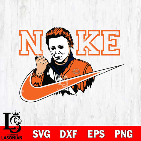 Chicago Bears Michael Myers Nike Svg Eps Dxf Png File, Digital Download, Instant Download