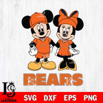 Chicago Bears Mickey Minnie Rugby Svg Eps Dxf Png File, Bundle NFl svg , File Cut , Digital Download , Instant Download, Laser Cut Svg Files