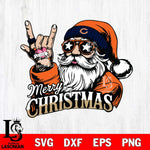 Chicago Bears Rock Santa Claus Football Svg Eps Dxf Png File,NFL Svg Files,Digital Download,Sublimation,Instant Download