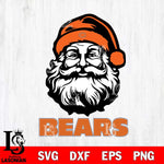 Chicago Bears Santa Claus Christmas Svg Eps Dxf Png File,NFL Svg Files,Digital Download,Sublimation,Instant Download