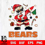 Chicago Bears Santa Claus Football Svg Eps Dxf Png File,NFL Svg Files,Digital Download,Sublimation,Instant Download