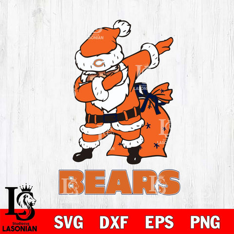 Chicago Bears Santa Claus Ugly Svg Eps Dxf Png File,NFL Svg Files,Digital Download,Sublimation,Instant Download