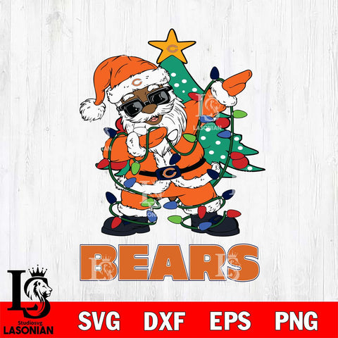 Chicago Bears Santa Claus Ugly Christmas Svg Eps Dxf Png File,NFL Svg Files,Digital Download,Sublimation,Instant Download