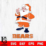 Chicago Bears Santa claus Svg Eps Dxf Png File,NFL Svg Files,Digital Download,Sublimation,Instant Download