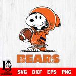 Chicago Bears Snoopy Football Svg Eps Dxf Png File, NFL svg , Digital Download , Instant Download, Cricut File