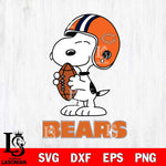 Chicago Bears Snoopy Rugby Svg Eps Dxf Png File, NFL svg , Digital Download , Instant Download, Cricut File