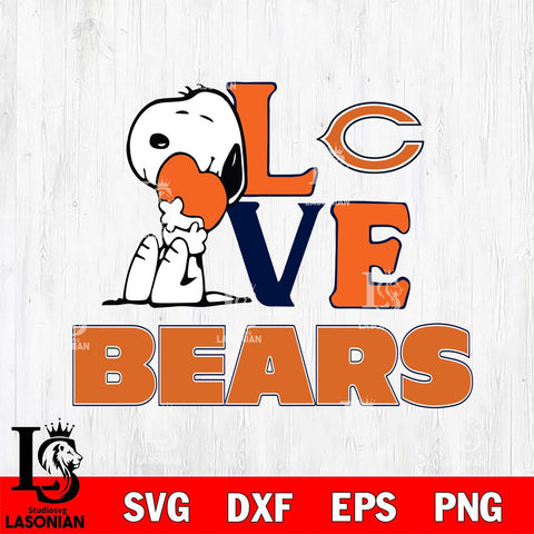 Chicago Bears Snoopy Sport 10 Svg Eps Dxf Png File, NFL svg, Digital Download, Instant Download