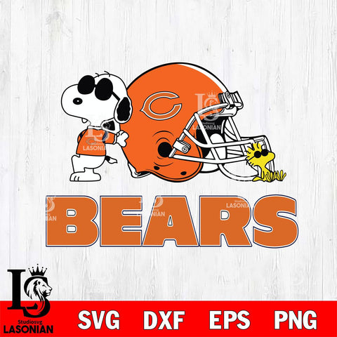 Chicago Bears Snoopy Sport 2 Svg Eps Dxf Png File, NFL svg, Digital Download, Instant Download