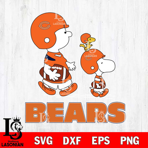 Chicago Bears Snoopy Sport Svg Eps Dxf Png File, NFL svg, Digital Download, Instant Download