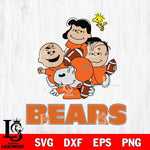 Chicago Bears Snoopy Sport 4 Svg Eps Dxf Png File, NFL svg, Digital Download, Instant Download