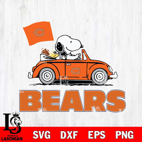 Chicago Bears Snoopy Sport 5 Svg Eps Dxf Png File, NFL svg, Digital Download, Instant Download