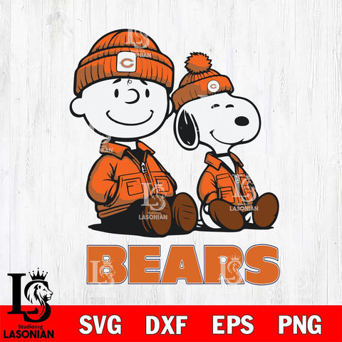 Chicago Bears Snoopy Sport 6 Svg Eps Dxf Png File, Cut file Digital Download ,Instant Download, Cricut File