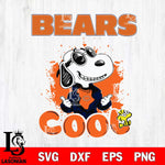 Chicago Bears Snoopy Sport 7 Svg Eps Dxf Png File, NFL svg, Digital Download, Instant Download