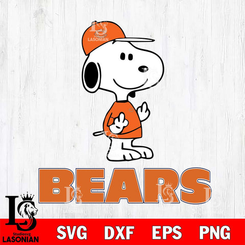 Chicago Bears Snoopy Sport 8 Svg Eps Dxf Png File, NFL svg, Digital Download, Instant Download