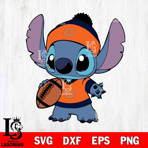 Chicago Bears Stitch Svg Eps Dxf Png File, Digital Download, Instant Download