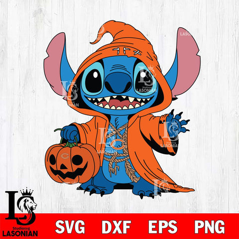 Chicago Bears Stitch Horror Svg Eps Dxf Png File, NFL svg, Digital Download, Instant Download