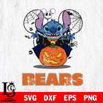 Chicago Bears Stitch Horror Halloween Svg Eps Dxf Png File, Digital Download, Instant Download