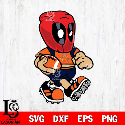 Chicago Bears deadpool 3 Sport Svg Eps Dxf Png File, Digital Download, Instant Download