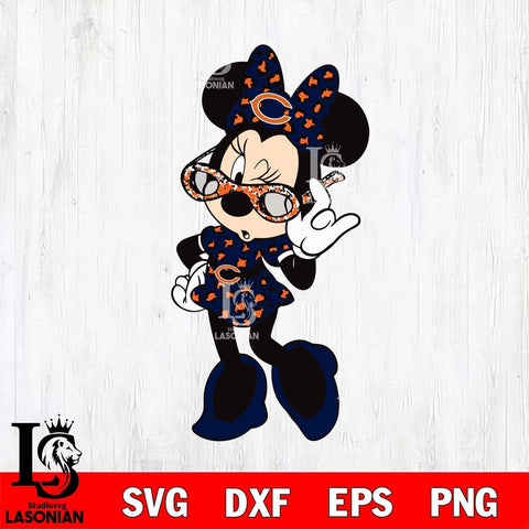 Chicago Bears mickey christmas 6 Svg Eps Dxf Png File, Digital Download, Instant Download