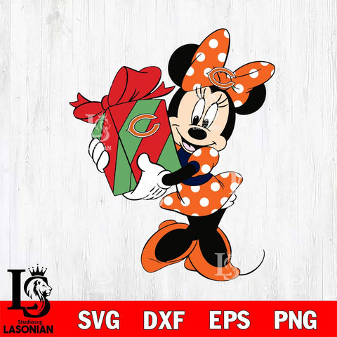 Chicago Bears mickey christmas 8 Svg Eps Dxf Png File, Digital Download, Instant Download