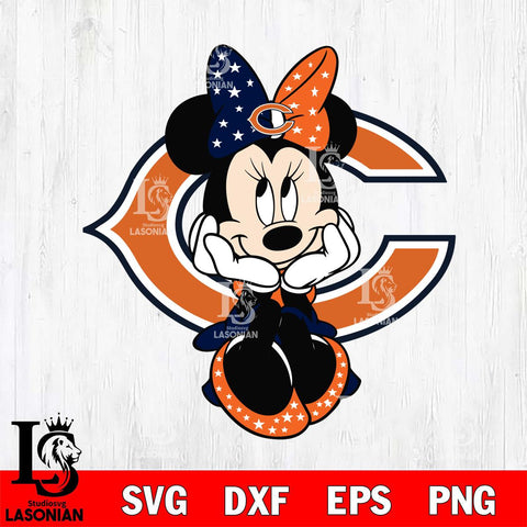 Chicago Bears mickey christmas 9 Svg Eps Dxf Png File, Digital Download, Instant Download