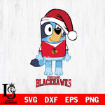 Chicago Blackhawks Christmas Bluey Sport Svg, Christmas Svg , NHL svg , Digital Download, dxf eps png pdf file