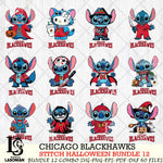 Chicago Blackhawks Stitch Horror Bundle 12 SVG Svg Eps Dxf Png File,Bundle NHL svg, Digital Download, Instant Download