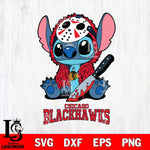 Chicago Blackhawks Stitch Jason Voorhees Svg Eps Dxf Png File, NHL svg, Digital Download, Instant Download