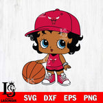 Chicago Bulls Betty Boop NBA 8 Svg Eps Dxf Png File, NBA svg, Digital Download, Instant Download