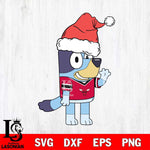 Chicago Bulls Bluey Christmas Svg Eps Dxf Png File, Digital Download, Instant Download