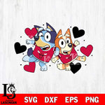 Chicago Bulls Bluey sport heart Svg Eps Dxf Png File, Digital Download, Instant Download