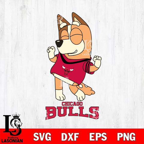 Chicago Bulls Chilli Dance Sport Svg Eps Dxf Png File, Digital Download, Instant Download