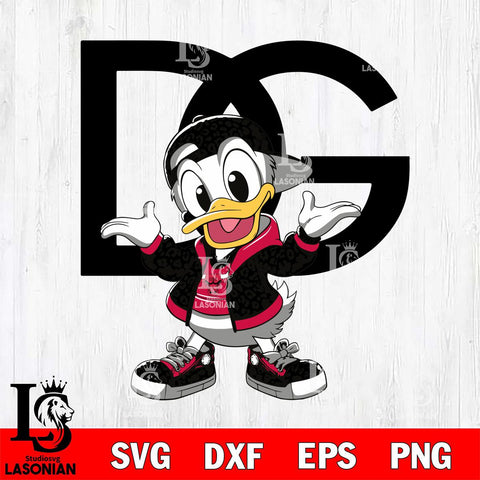 Chicago Bulls Dolce And Gabbana Donald Duck Disney Svg Eps Dxf Png File, Digital Download, Instant Download