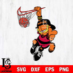 Chicago Bulls Garfield Svg Eps Dxf Png File, Digital Download