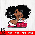 Chicago Bulls Girls sport 5 Svg Eps Dxf Png File, Digital Download, Instant Download