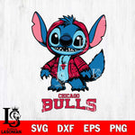 Chicago Bulls Stitch Halloween Svg Eps Dxf Png File, NBA svg, Digital Download, Instant Download