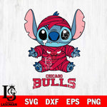 Chicago Bulls Stitch Mummy Svg Eps Dxf Png File, NBA svg, Digital Download, Instant Download