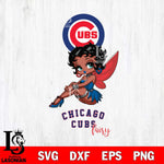 Chicago Cubs Beauty Black Fairy Betty Boop