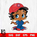 Chicago Cubs Betty Boop MLB 6 Svg Eps Dxf Png File,Bundle MLB svg, Digital Download, Instant Download