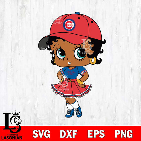 Chicago Cubs Betty Boop MLB 8 Svg Eps Dxf Png File,Bundle MLB svg, Digital Download, Instant Download