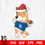 Chicago Cubs Bluey Chilli Christmas Svg Eps Dxf Png File, Digital Download, Instant Download